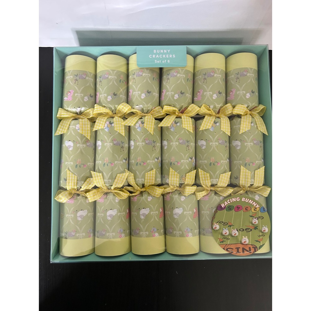 Bunny Crackers Easter Bulk Lot 6 Traditional English Racing Game World Market
